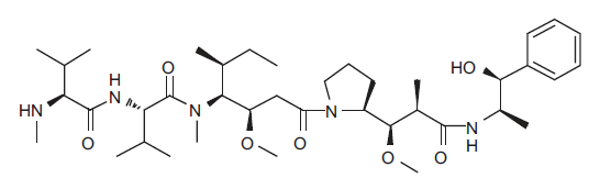 MMAE化学结构图