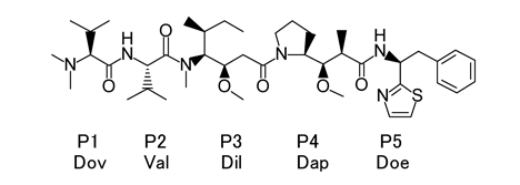 海兔毒素10化学结构图